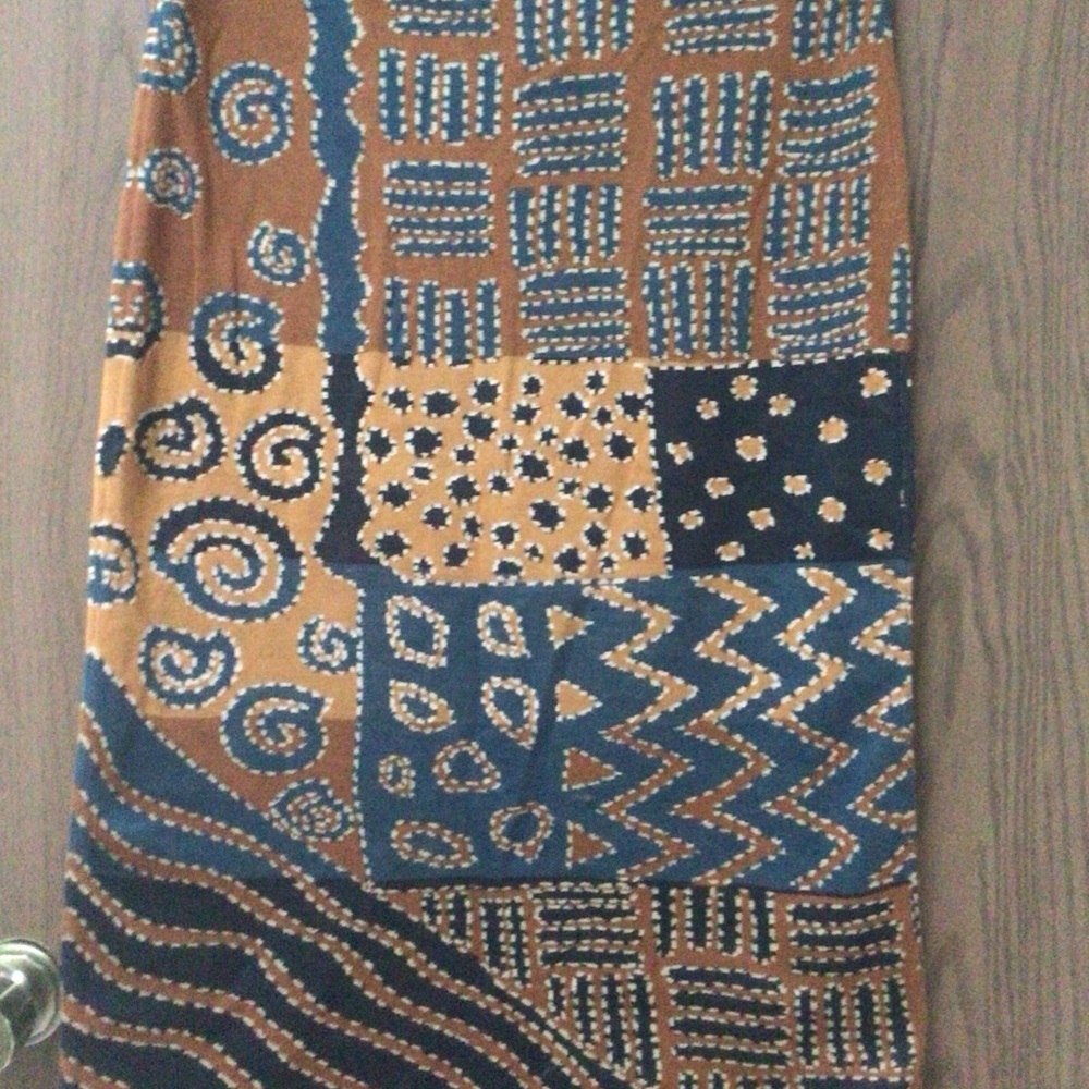 NWT  Peruvian Connection knit skirt, 100% cotton, Peru, Kneelength sz M